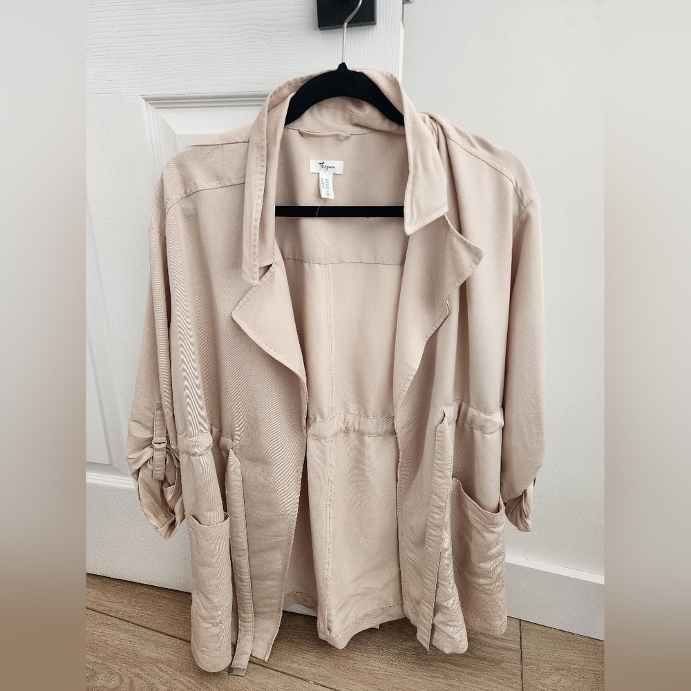 Beige Maternity Spring Coat